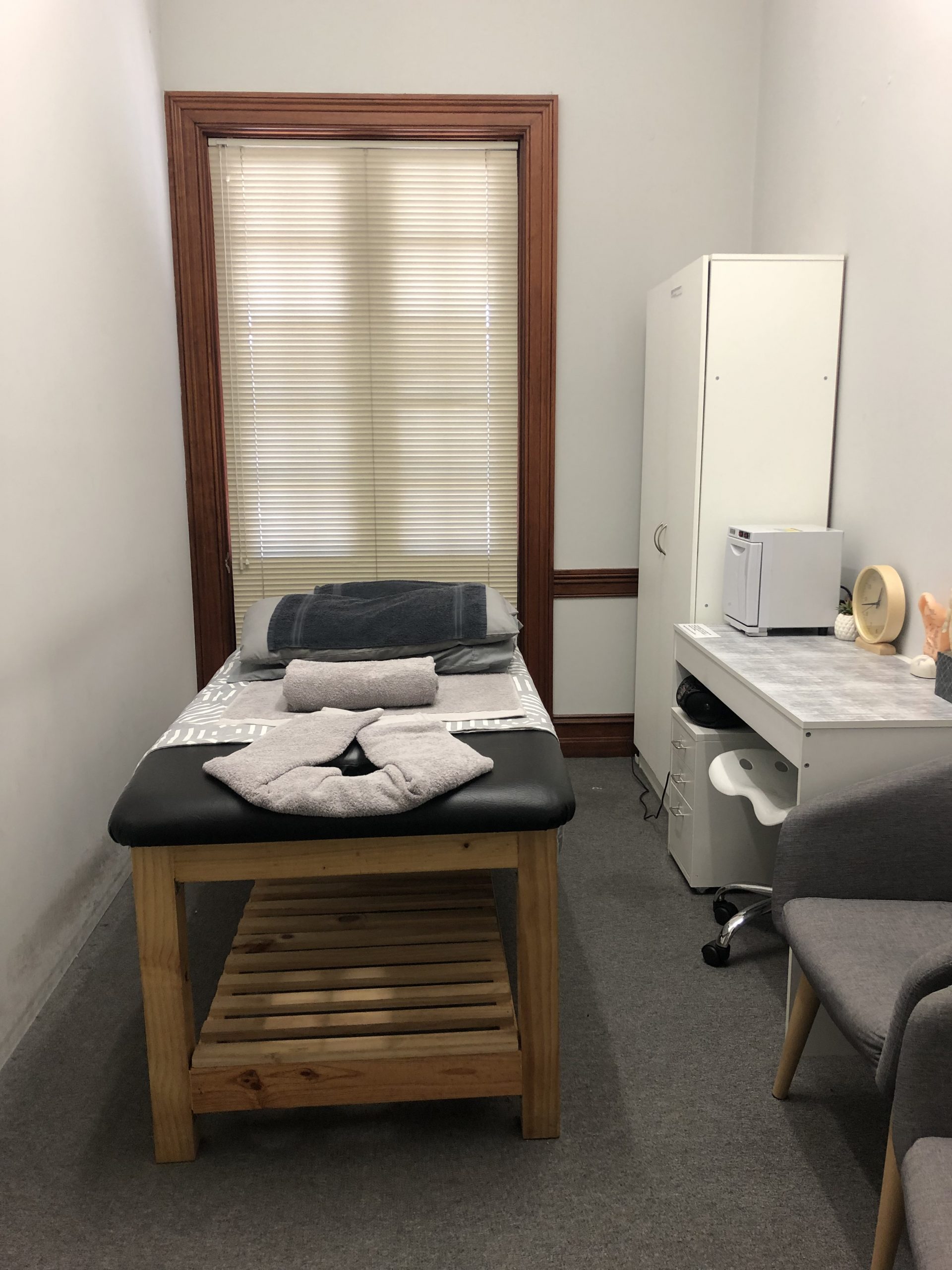 Aromatherapy massage treatment room